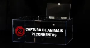 Caixa para captura de animais peçonhentos